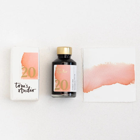 Tom's Studio Fountain Pen Ink No. 20 Peaches & Cream
