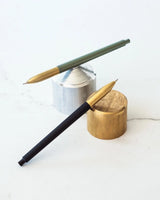 Tom's Studio Mechanical Pencil Green and Black on Pen Stands