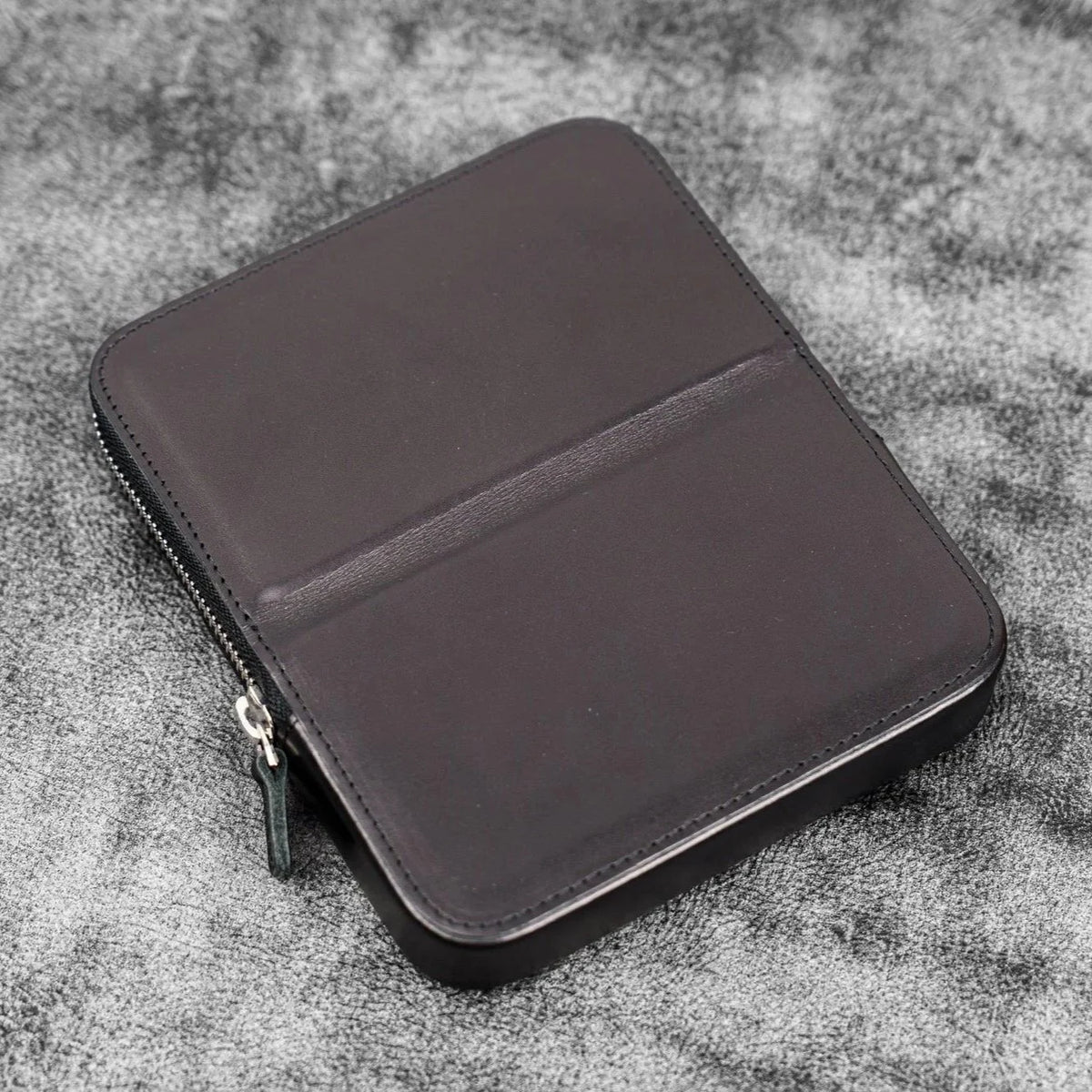 Galen Leather Magnum Opus 6-Slot Pen Case with Removable Tray (Zipper)