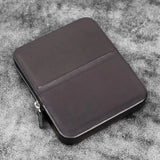 Galen Leather Magnum Opus 6-Slot Pen Case with Removable Tray (Zipper)