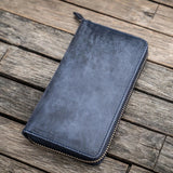 Galen Leather Zippered 3-Slot Pen Case