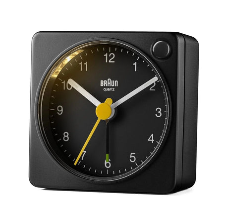 Braun Small Travel Alarm Clock Black