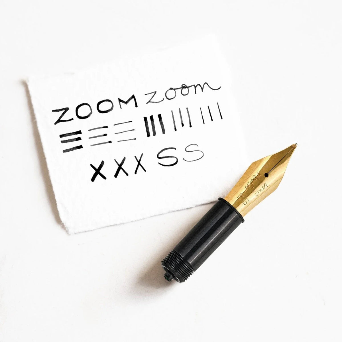 Tom's Studio Specialty Nibs Zoom Writing Sample