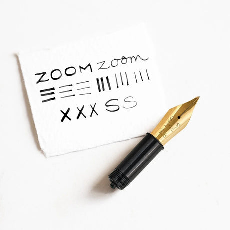 Tom's Studio Specialty Nibs Zoom Writing Sample