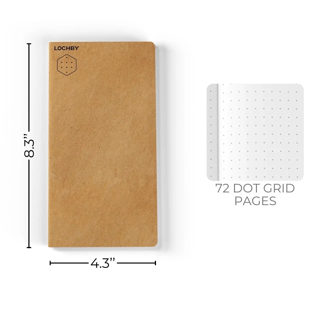 Lochby Voyageur A5 Slim Refill Dimensions