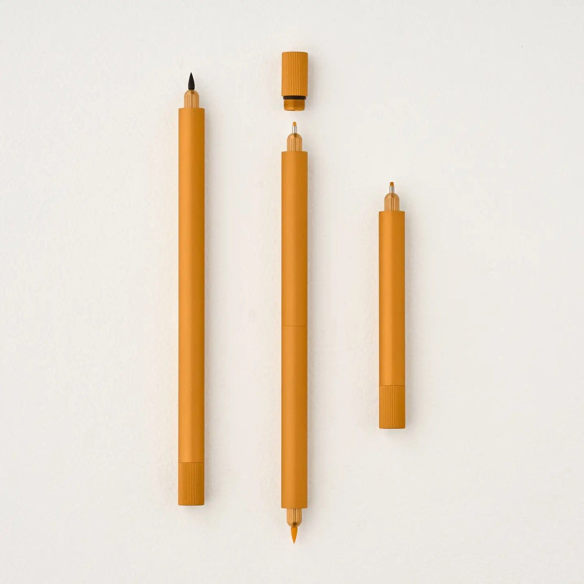 Tom's Studio Lumos Pro Duo Refillable Fineliner Pen Clementine Three Sizes
