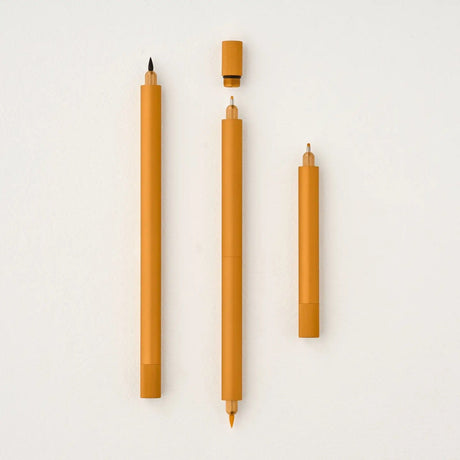 Tom's Studio Lumos Pro Duo Refillable Fineliner Pen Clementine Three Sizes