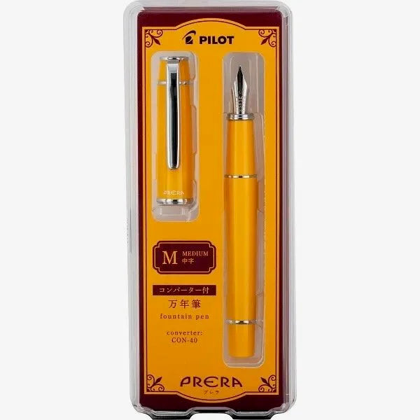 Pilot Prera Fountain Pen Honey Yellow