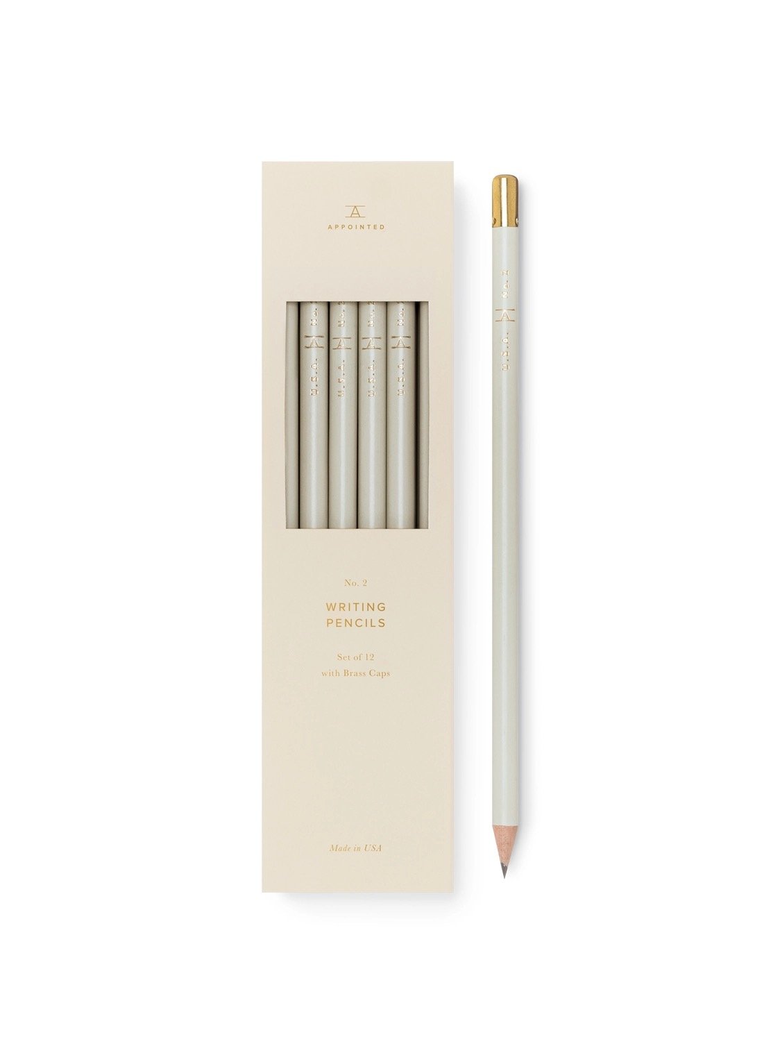 Appointed No. 2 Pencil Round with Grey Paint
