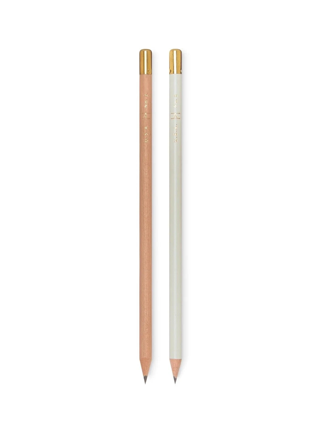 Appointed No. 2 Pencil Round with Grey Paint and Natural Finish