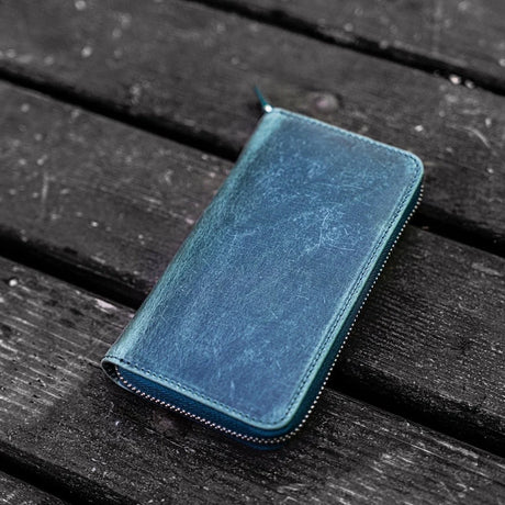 Galen Leather Zippered 3-Slot Pen Case