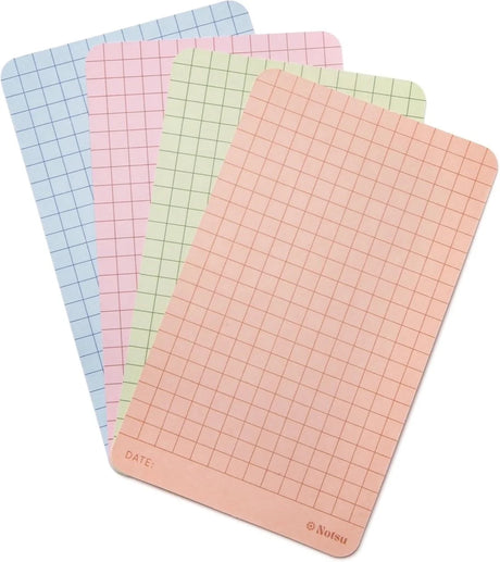 Notsu Pastel Colors Graph Index Cards