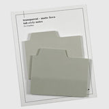 Cloth & Paper Tab Stickly notes in transparent matte fawn paper