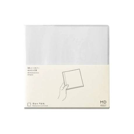 MD Clear Notebook Cover in A5 Square Form