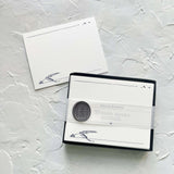 Belle & Union Boxed Notes White paper featuring a feather quill pen