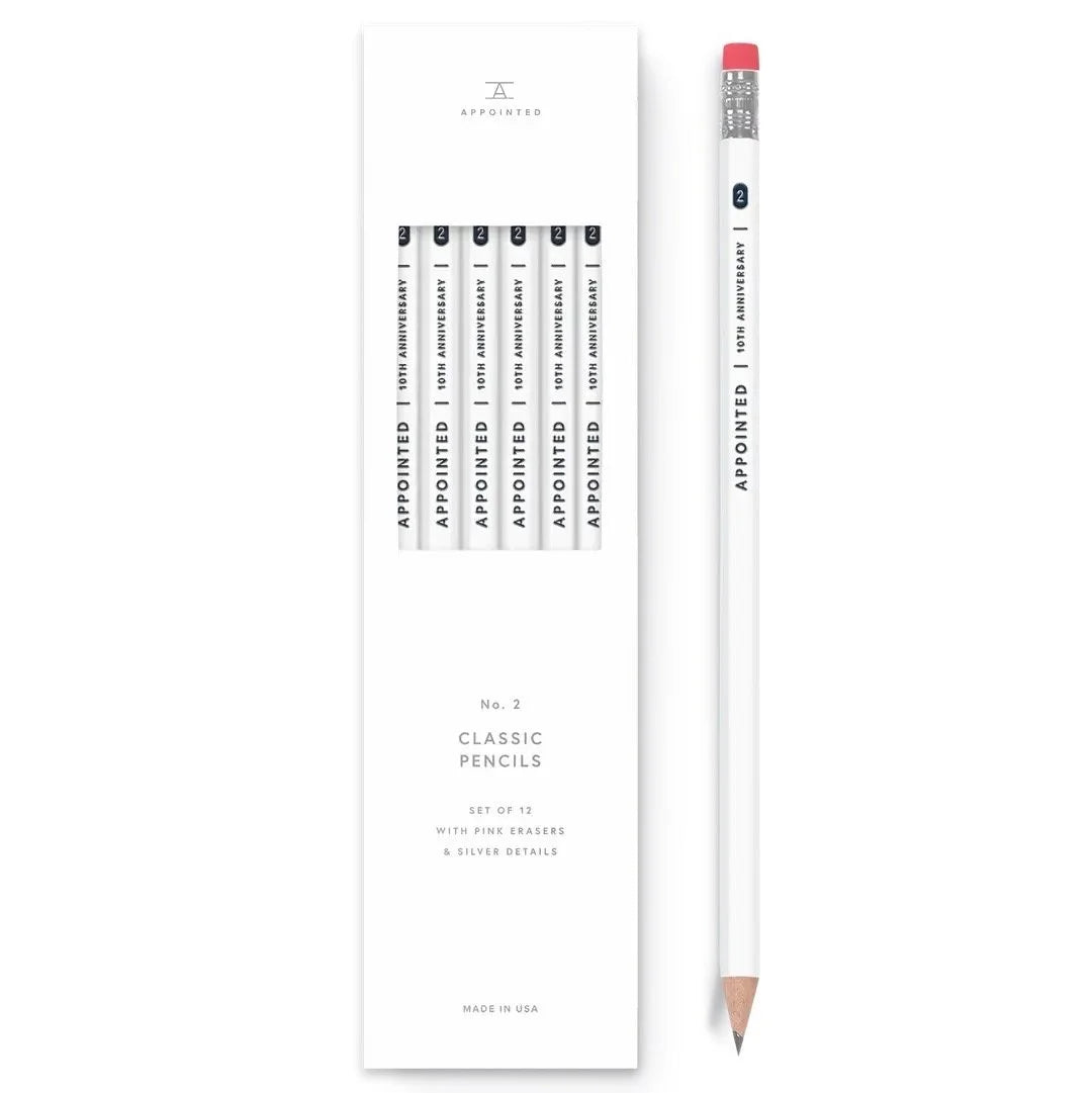 Appointed No. 2 10th Anniversary Pencils