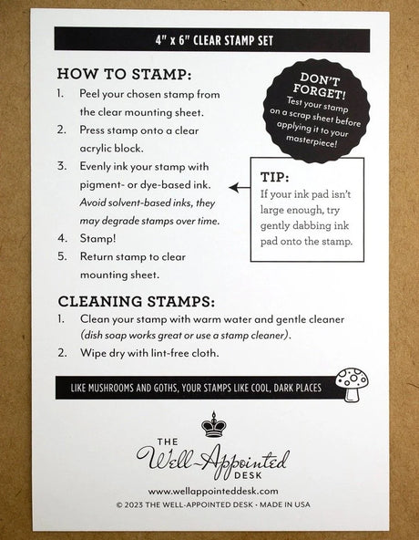 Well-Appointed Desk Clear Stamp Sets / 4" x 6"