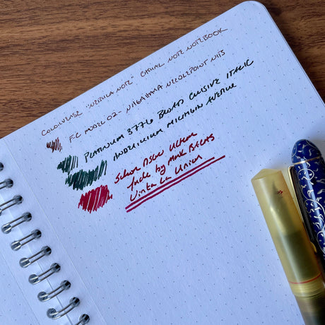 Colorverse Nebula Note Spiral Notebook Writing Sample