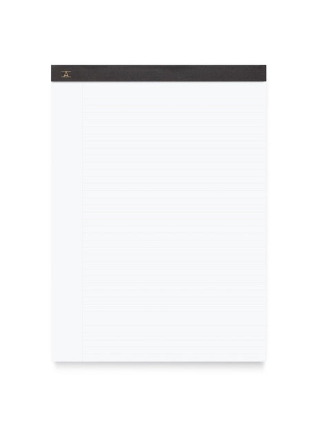 Appointed Legal Pad with lined white paper and bound with Charcoal Gray bookcloth.