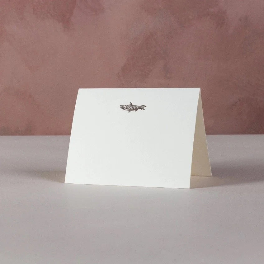 Anecdote Goods Folded Correspondence Cards Fish Icon