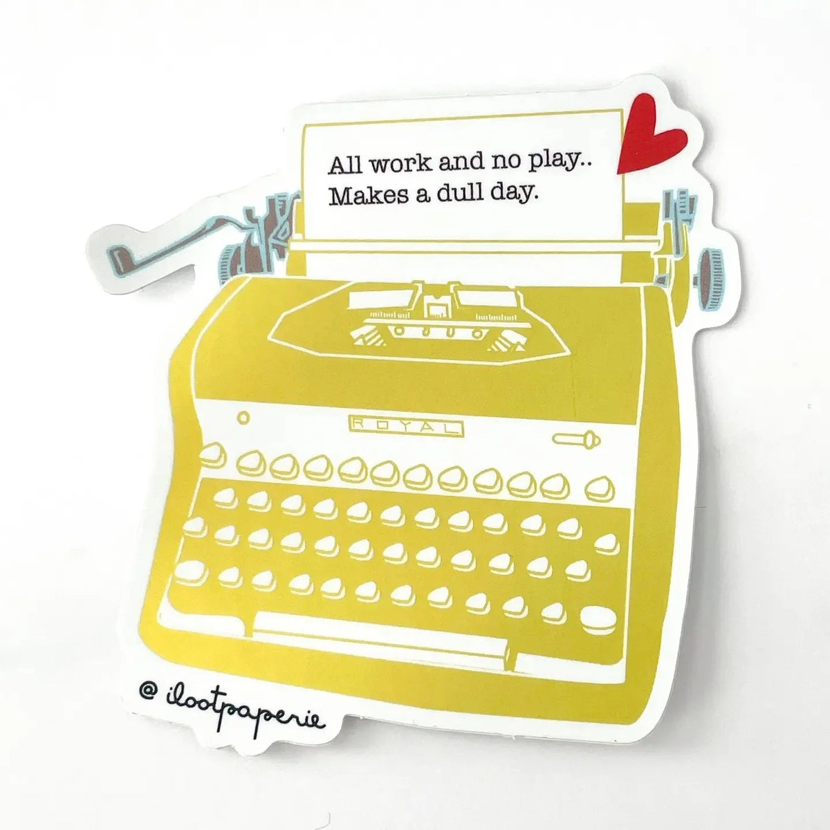 "Irreverent" Typewriter Stickers