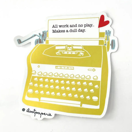 "Irreverent" Typewriter Stickers