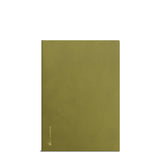 Wonderland222 B6 Notebook with Fiddlehead (dark yellow green) cover.