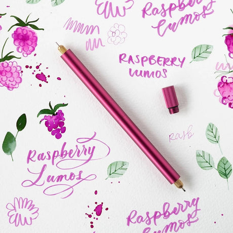 Tom's Studio Lumos Pro Duo Refillable Fineliner Pen Raspberry