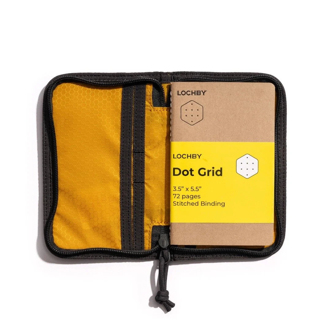 Lochby Pocket Journal Charcoal Open