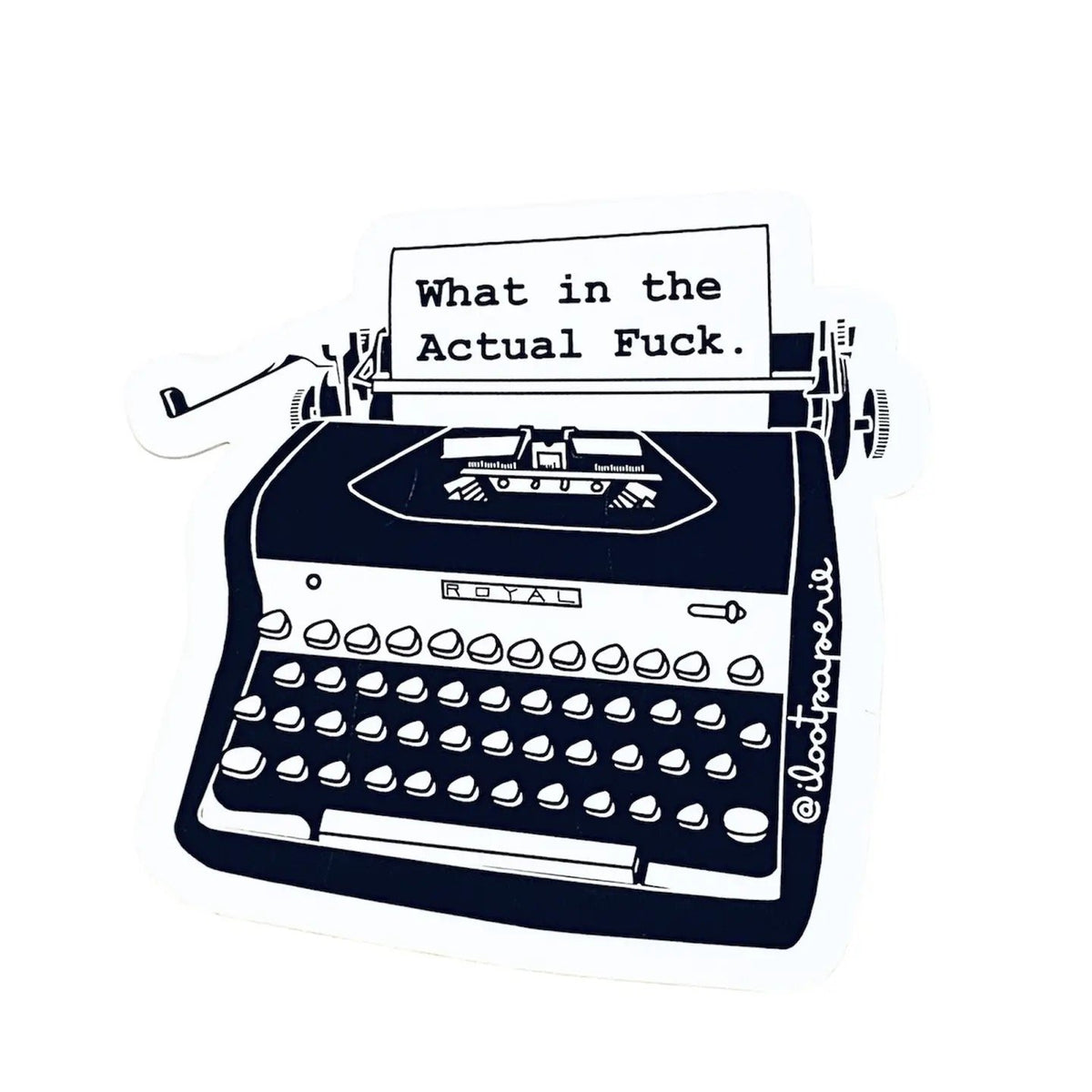 "Irreverent" Typewriter Stickers