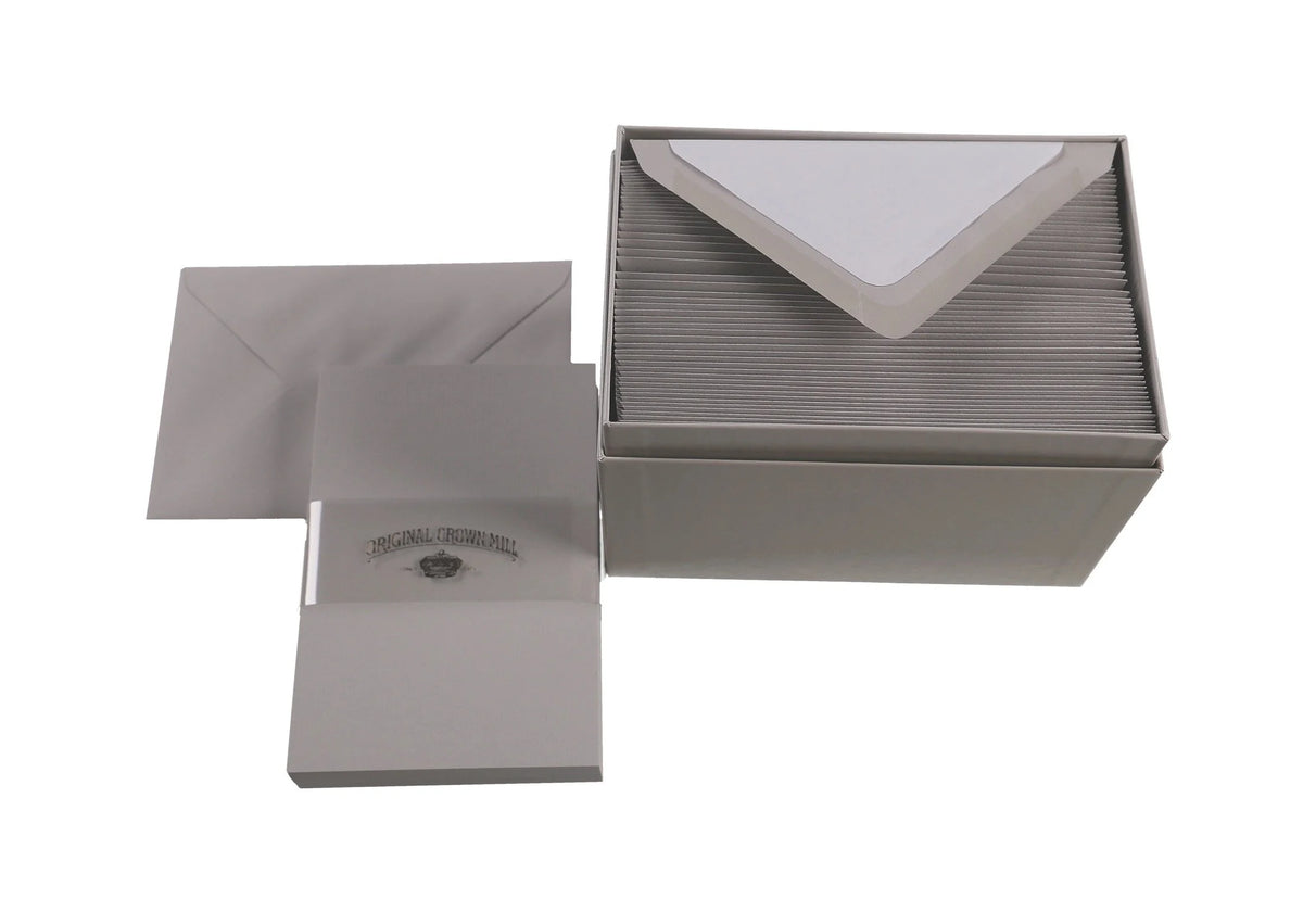 Original Crown Mill Laid Note Cards in Presentation Box