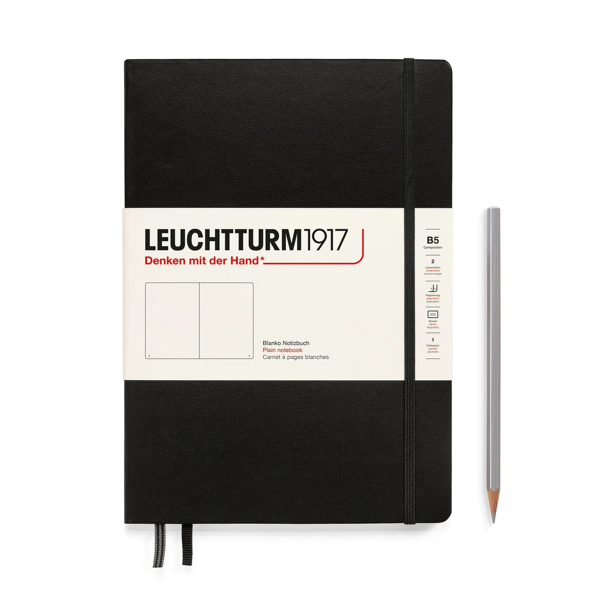 Leuchtturm 1917 Soft Black Blank B5