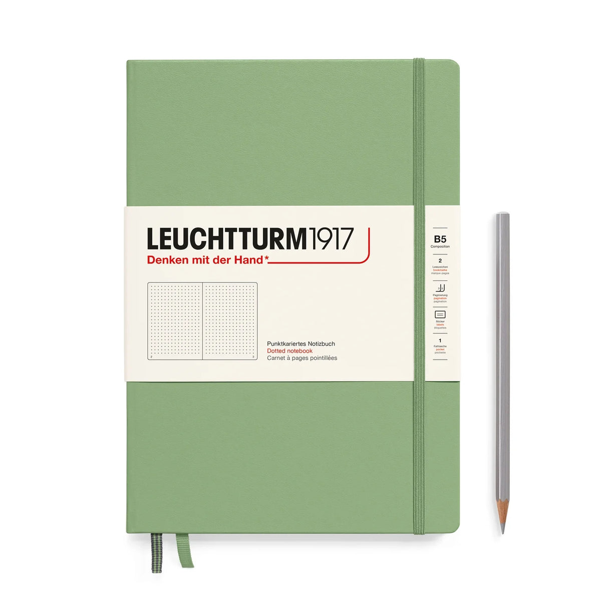 Leuchtturm 1917 Soft Dot Sage B5