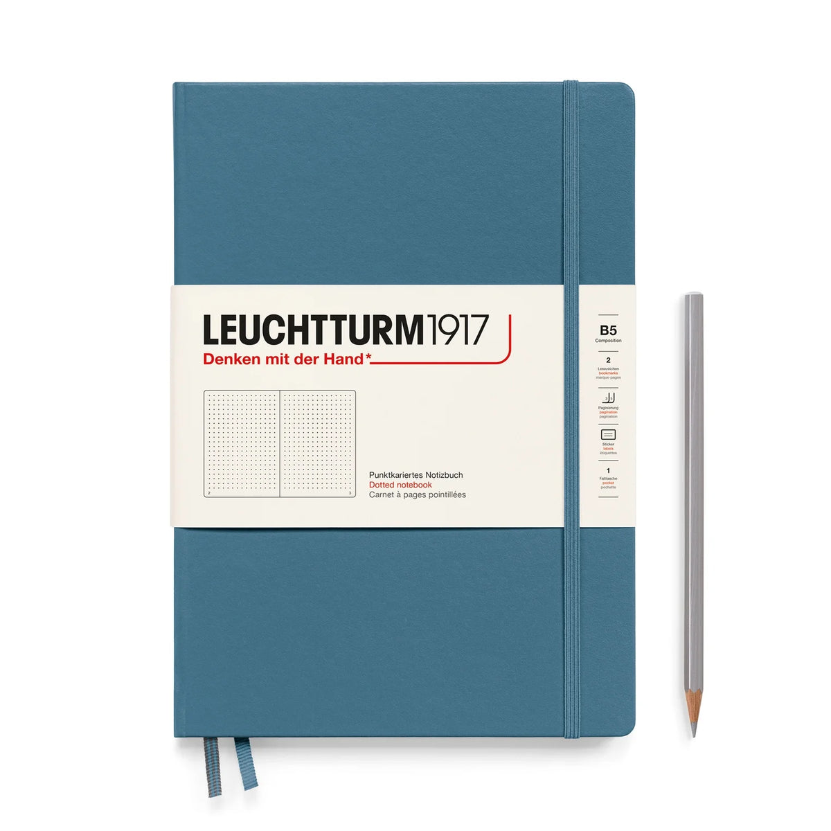 Leuchtturm 1917 Soft Dot Stone Blue B5