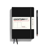 Leuchtturm 1917 A5 Hardcover Notebook Black Blank