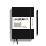 Leuchtturm 1917 A5 Hardcover Notebook Black Grid