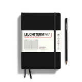 Leuchtturm 1917 A5 Hardcover Notebook Black Lined
