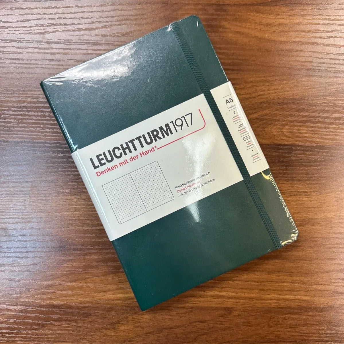 Leuchtturm 1917 A5 Hardcover Notebook Green Dot