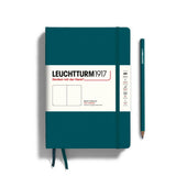 Leuchtturm 1917 A5 Hardcover Notebook Blank Pacific Green