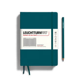 Leuchtturm 1917 A5 Hardcover Notebook Grid Pacific Green