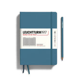 Leuchtturm 1917 A5 Hardcover Notebook Grid Stone Blue