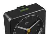 Braun Large Travel Alarm Clock Black Showing Buttons
