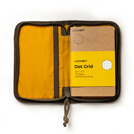 Lochby Pocket Journal Brown Open