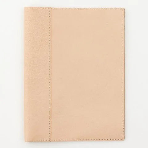 MD Product Goat Leather Cover A4 Closed on White Background