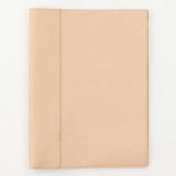 MD Product Goat Leather Cover A4 Closed on White Background