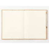 MD Product Goat Leather Cover A4 Open