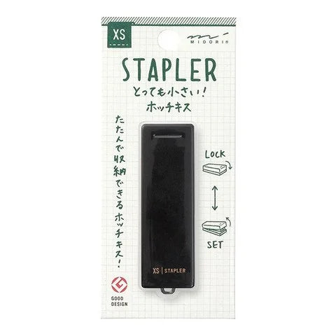 Midori XS Stationery Kit XS Compact Stapler Black
