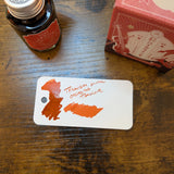Teranishi Guitar Ink Bottle Orchestra Tangerine Swatch