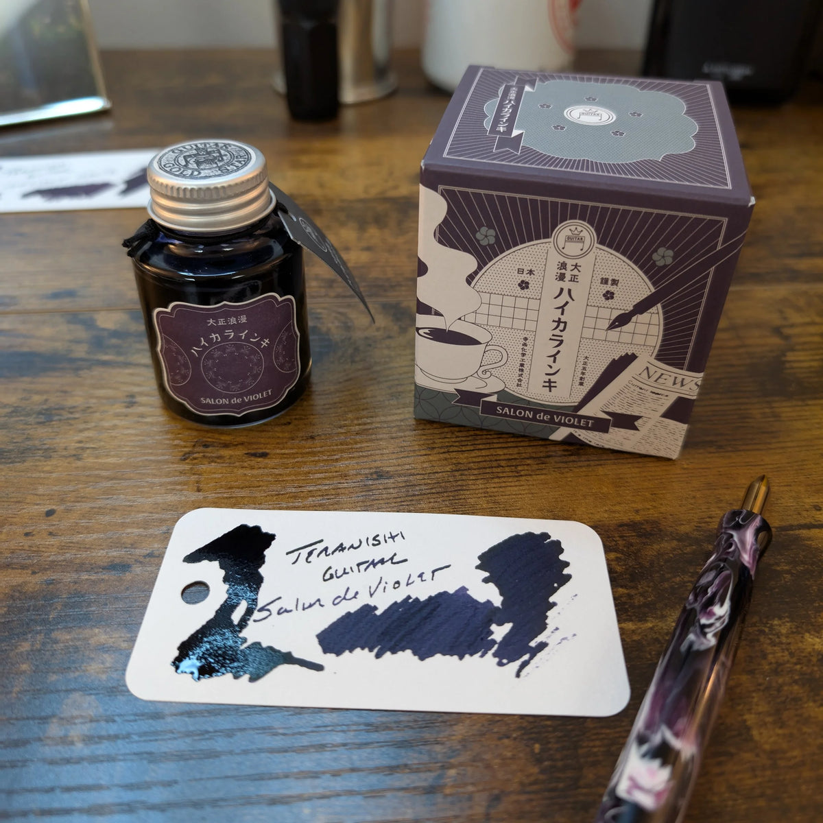 Teranishi Guitar Ink Bottle Salon de Violet