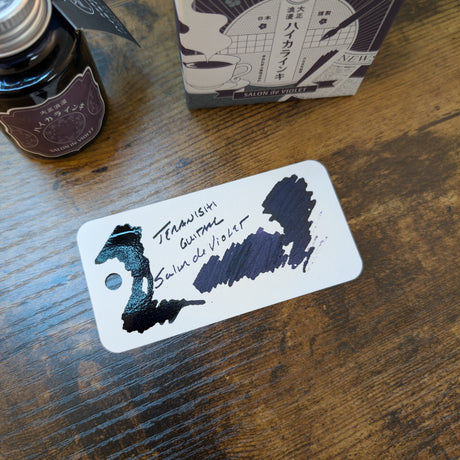 Teranishi Guitar Ink Bottle Salon de Violet Swatch